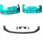 Audi A4 B9 2015-2024 Front Bumper Lip V1 for RS4 Avant 2019-2021 Carbon photo 2