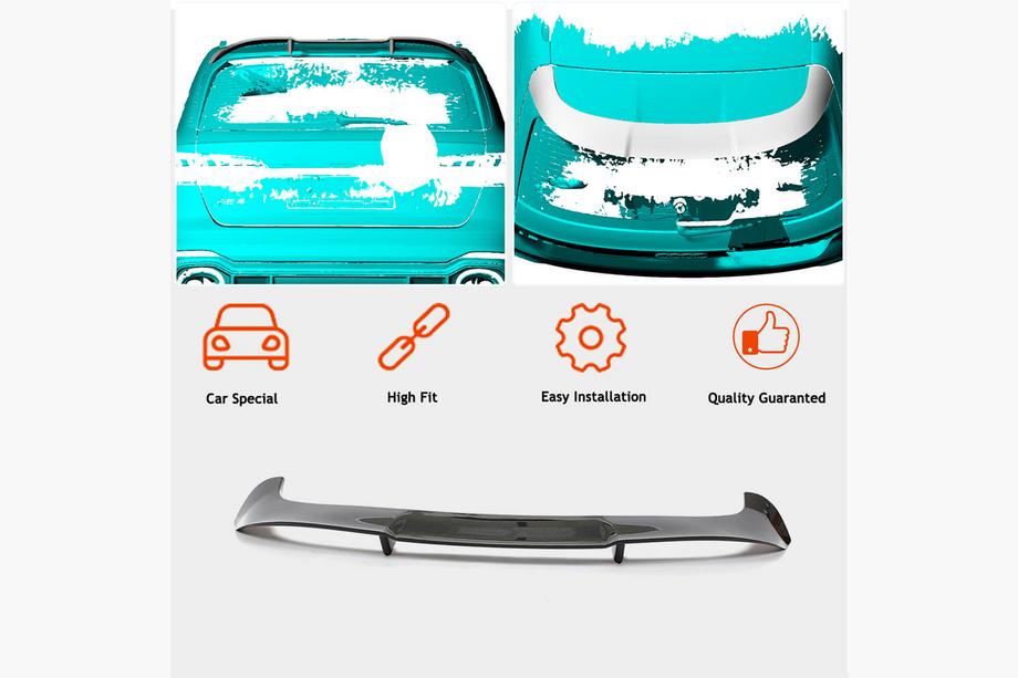 Audi A4 B9 2015-2024 Rear Spoiler (for RS4 Avant 2020+, Carbon) Photo 2