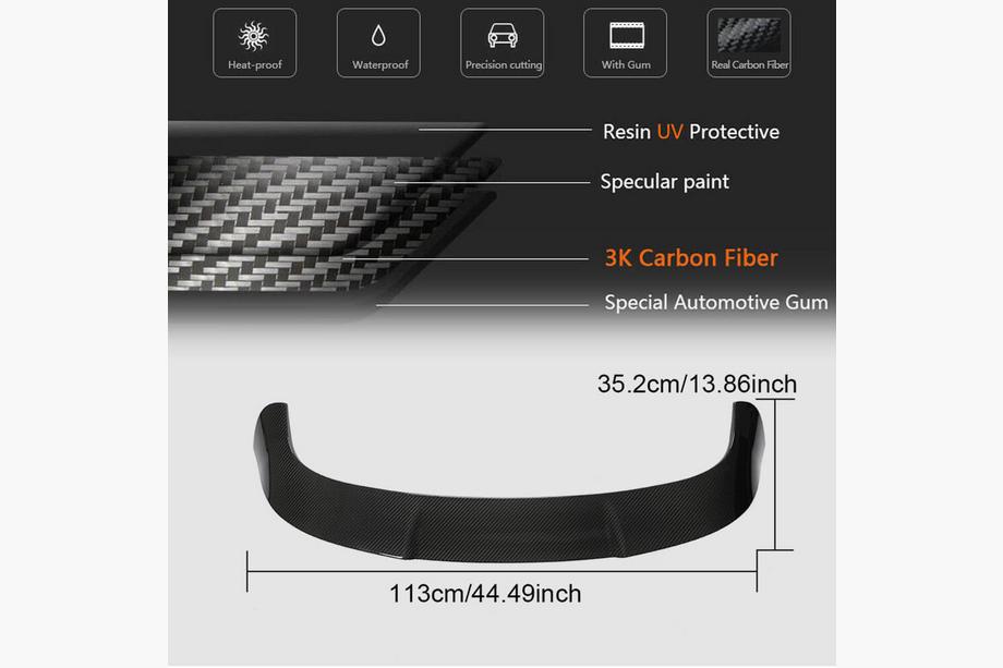 Audi A4 B9 2015-2024 Rear Spoiler (for RS4 Avant 2020+, Carbon) Photo 4