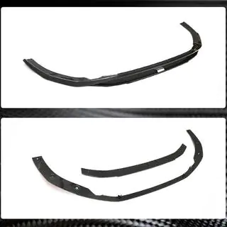 Front Bumper Lip V2 for RS4 Avant 2019-2021 Carbon photo 3