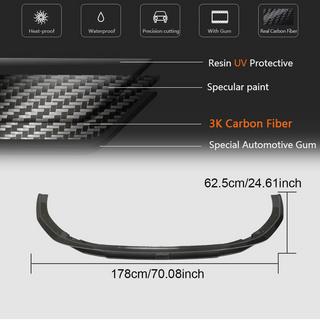 Front Bumper Lip V2 for RS4 Avant 2019-2021 Carbon photo 4