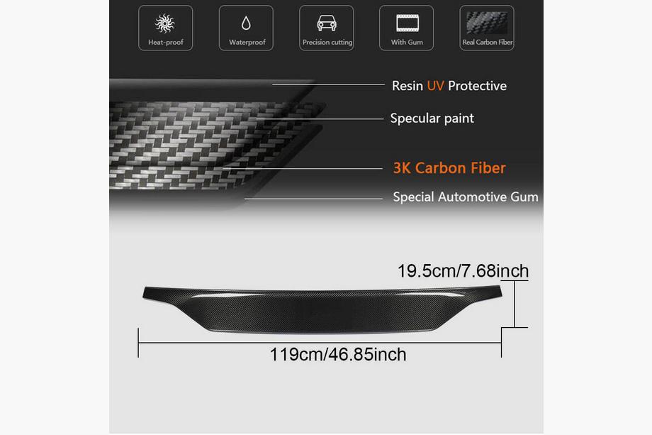 Audi A5 2007-2015 Spoiler V3 (for Coupe, Carbon) Photo 6