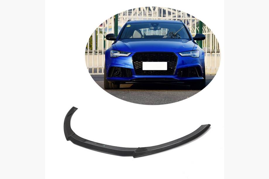 Audi A6 C7 2011-2017 Front Bumper Lip (Carbon) Image
