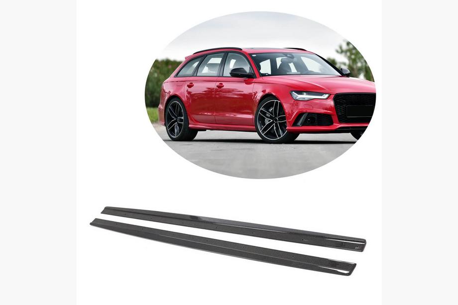 Audi A6 C7 2011-2017 Carbon Side Skirts (for RS6 Avant 2013-2016) Image