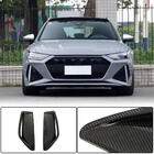 Audi A6 C8 2018–2025 Front bumper extensions (for RS6, Carbon) photo 1