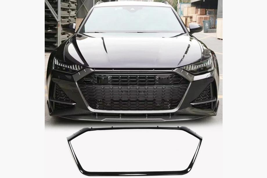 Audi A6 C8 2018–2025 Grille Surround Trim (for RS6, Carbon) Image