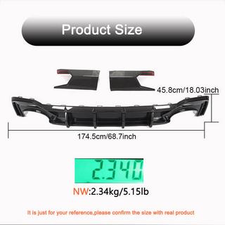 Rear Bumper Diffuser (for RS6, Carbon) photo 4