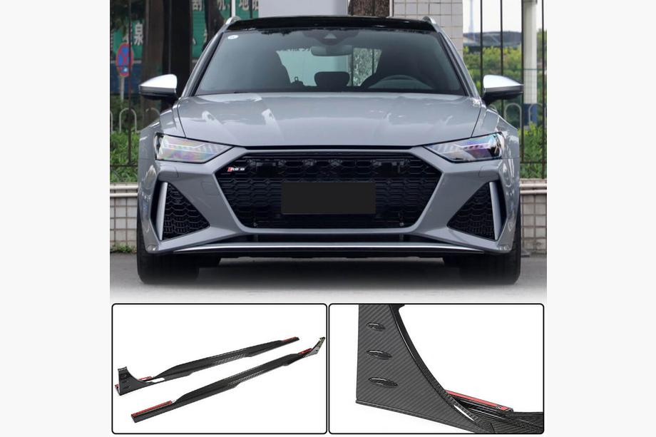 Audi A6 C8 2018–2025 Side Skirts (for RS6, Carbon) Image