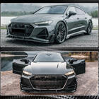 Audi A7 2018- Front bumper air intake covers V1 (for RS7 2018-2022, Dry Carbon) photo 5