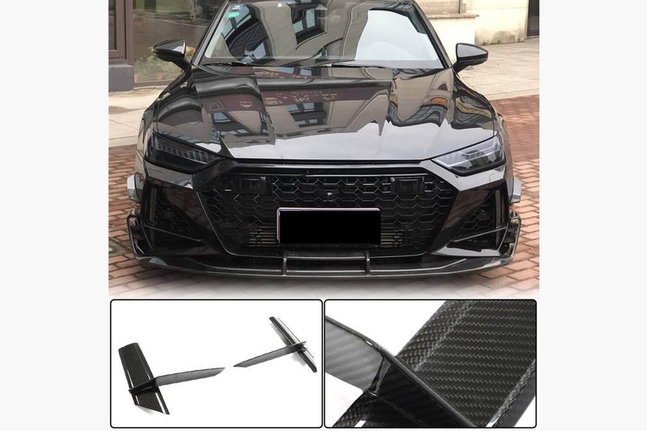 Audi A7 2018- Front bumper air intake covers V1 (for RS7 2018-2022, Dry Carbon) Image