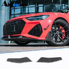Audi A7 2018- Front bumper air vent covers V2 (for RS7 2018-2022, Dry Carbon) photo 1