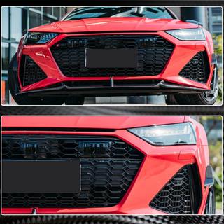 Front bumper air vent covers V2 (for RS7 2018-2022, Dry Carbon) photo 3