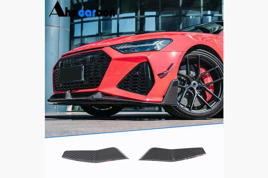 Audi A7 2018- Front bumper air vent covers V2 (for RS7 2018-2022, Dry Carbon) Image
