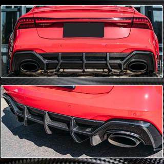 Rear Bumper Diffuser (for RS7 2018-2022, Dry Carbon) photo 3