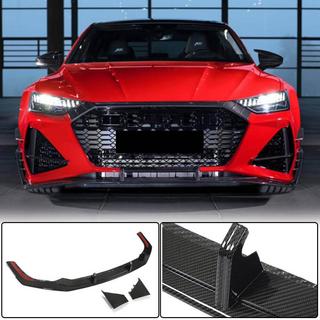 Front Bumper Lip V1 (for RS7 2018-2022, Dry Carbon) photo 1