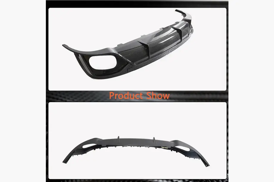 Audi Q8 2018- Rear Bumper Diffuser (2020-2023, Carbon) photo 7