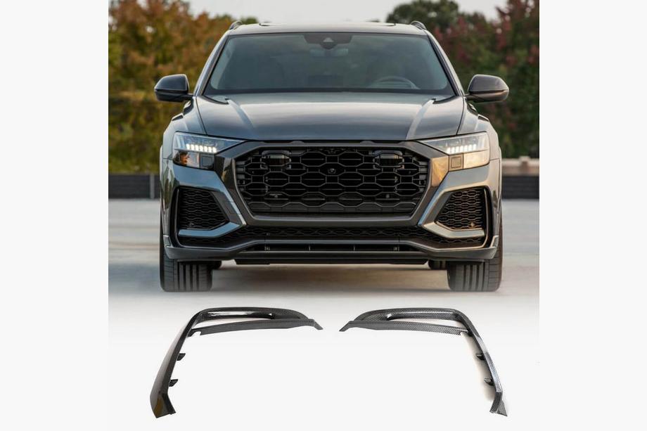 Audi Q8 2018- Fog Light Covers (Carbon) Image