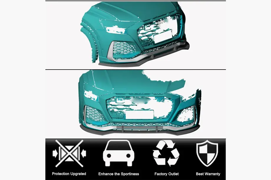 Front bumper lip (2021+, Carbon) photo 2