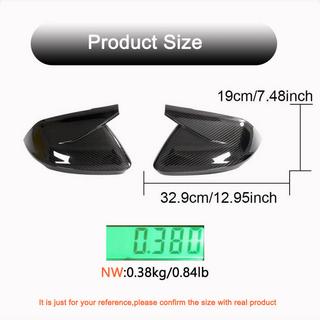 Mirror Covers (2018-2023, Carbon, Without Lane Change Assist) photo 4