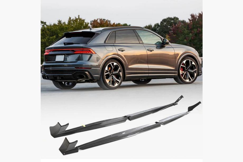 Audi Q8 2018- Side Skirts (Carbon) Image