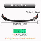 Audi A3 2020- Front bumper lip (for S-Line Sedan 2020-2023, carbon) photo 5