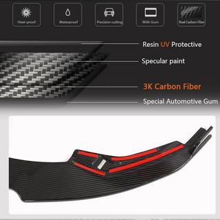 Front bumper lip (for S-Line Sedan 2020-2023, carbon) photo 4
