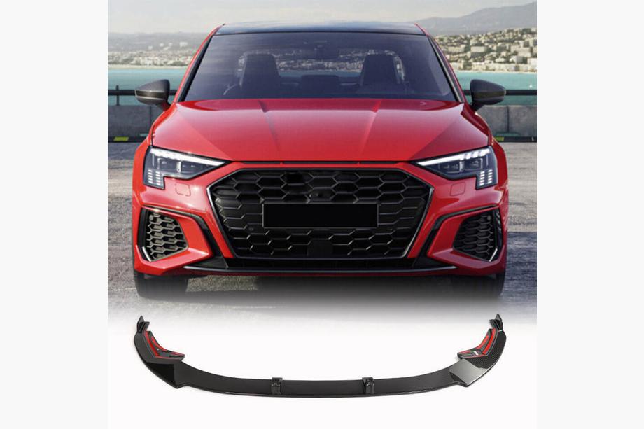 Audi A3 2020- Front bumper lip (for S-Line Sedan 2020-2023, carbon) Image