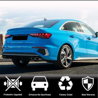 Rear bumper diffuser V1 (for S-Line Sedan 2020-2023, Carbon) photo 2