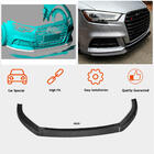 Audi A3 2012-2020 Front bumper lip spoiler Lip V5 (for S-Line Sedan 2017-2020, Carbon) photo 2