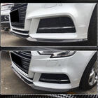 Audi A3 2012-2020 Front bumper lip spoiler Lip V5 (for S-Line Sedan 2017-2020, Carbon) photo 5