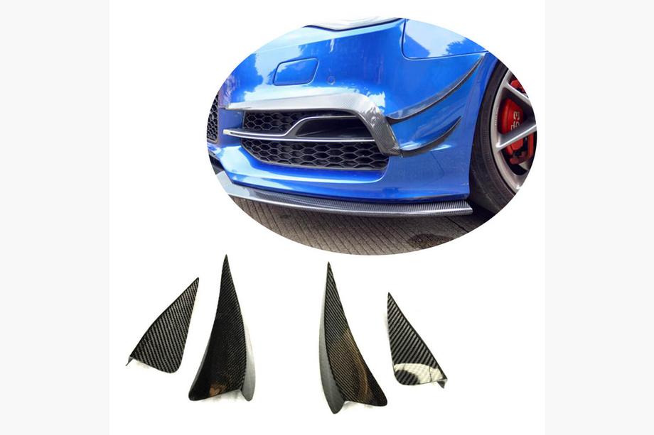 Audi A3 2012-2020 Front bumper lip (for S-Line Sedan 2012-2016, carbon) Image