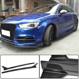 V4 Side Skirts (for S-Line Sedan, Carbon) Audi A3 2012-2020 photo 1