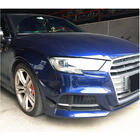 Audi A3 2012-2020 Front bumper lip (for S-Line Sedan 2017-2020, Carbon) photo 3