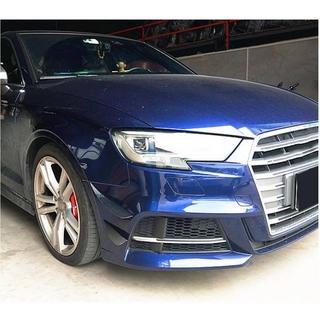 Front bumper lip (for S-Line Sedan 2017-2020, Carbon) Audi A3 2012-2020 photo 3