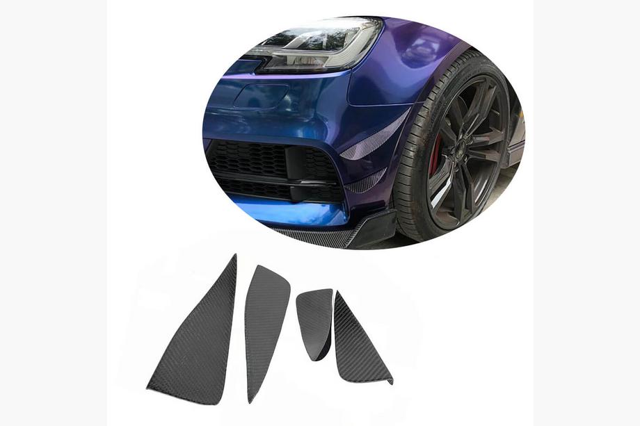 Audi A3 2012-2020 Front bumper lip (for S-Line Sedan 2017-2020, Carbon) Image