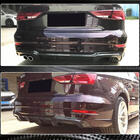 Audi A3 2012-2020 Rear bumper diffuser V5 (for S-Line Sedan 2017-2020, Carbon) photo 3