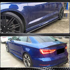 Audi A3 2012-2020 Side Skirts V3 (for S-Line Sedan, Carbon) photo 5