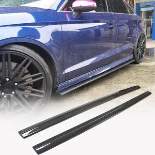 Side Skirts V3 (for S-Line Sedan, Carbon) Audi A3 2012-2020 photo 1