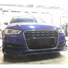 Audi A3 2012-2020 Front Bumper Lip V1 for S-Line 2012-2016 HB, Carbon photo 2