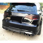 Audi A3 2012-2020 Rear Bumper Diffuser V1 (for S-Line HB 2012-2016, Carbon) photo 3