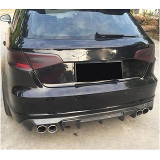 Rear Bumper Diffuser V1 (for S-Line HB 2012-2016, Carbon) Audi A3 2012-2020 photo 2