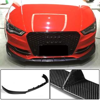 Front Bumper Lip Spoiler Lip V2 (for S-Line Sedan 2012-2016, Carbon) Audi A3 2012-2020 photo 1