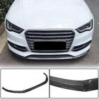 Audi A3 2012-2020 Front bumper lip Lip V1 (for S-Line Sedan 2012-2016, Carbon) photo 1