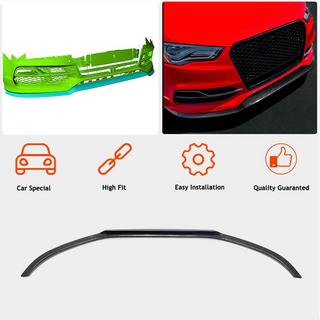 Front bumper lip Lip V1 (for S-Line Sedan 2012-2016, Carbon) Audi A3 2012-2020 photo 2
