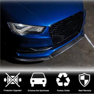 Front bumper lip Lip V1 (for S-Line Sedan 2012-2016, Carbon) Audi A3 2012-2020 photo 3