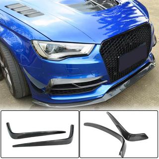 Fog light trim covers (for S-Line Sedan 2012-2016, Carbon) Audi A3 2012-2020 photo 1