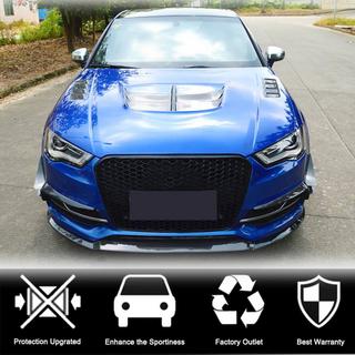 Fog light trim covers (for S-Line Sedan 2012-2016, Carbon) Audi A3 2012-2020 photo 2