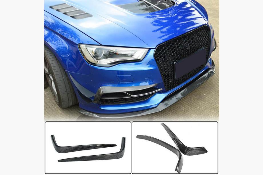 Audi A3 2012-2020 Fog light trim covers (for S-Line Sedan 2012-2016, Carbon) Image