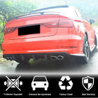 Audi A3 2012-2020 Rear bumper diffuser V3 (for S-Line Sedan 2012-2016, Carbon) photo 2