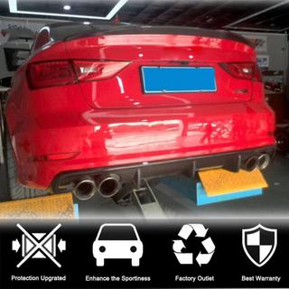 Rear Bumper Diffuser V2 (for S-Line Sedan 2012-2016, Carbon) Audi A3 2012-2020 photo 3